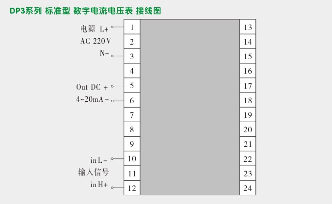 直流电压表,DP312数字电压表,电压表接线图